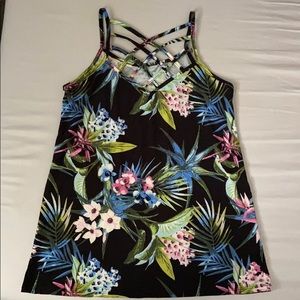 Floral print tank top